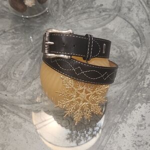 Ariat Men's Western Black Leather Belt 30 31 32 33 34